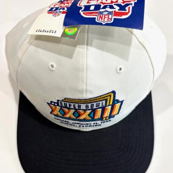 NWT 1999 NFL Super Bowl XXXIII 33 Vintage FOX Snapback Hat Broncos Falcons- Rare - Picture 3 of 7